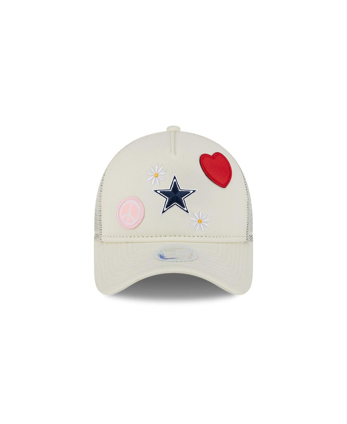 New Era Women's Stone Dallas Cowboys All Love 9forty Adjustable Trucker Hat