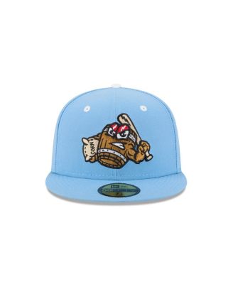 Мужская светло-голубая шляпа New Era Louisville Bats Theme Nights 59 размера 