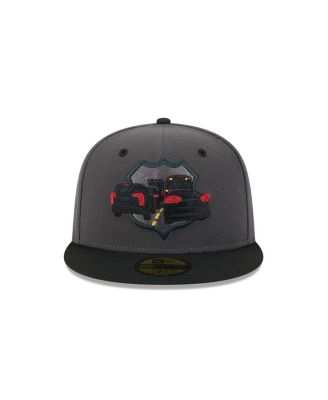 Мужская серая шляпа New Era Lehigh Valley IronPigs для тематических вечеров 59-го размера, приталенная шляпа в пол