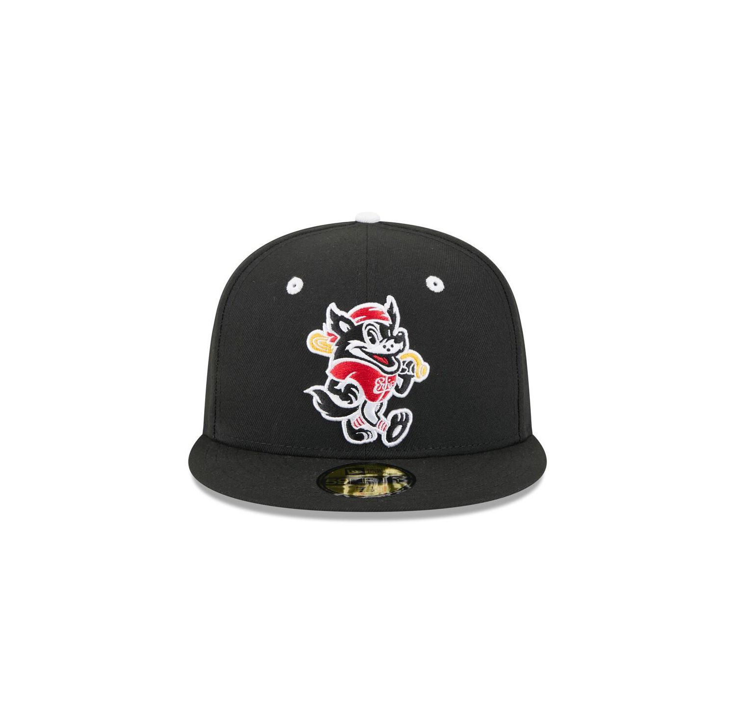 Men's Black Erie SeaWolves Theme Nights 59FIFTY Fitted Hat