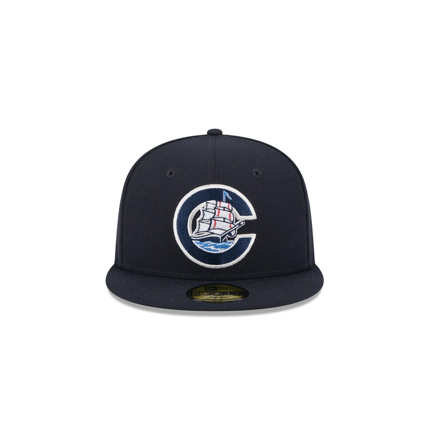 Мужская кепка New Era Navy Columbus Clippers Theme Nights 59FIFTY Fitted Hat — фото 2