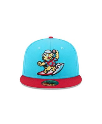 Мужская приталенная шляпа New Era Blue Clearwater Threshers на тему тематических вечеров 59-го размера.