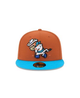 Мужская коричневая шляпа New Era Amarillo Sod Poodles Theme Nights 59, приталенная шляпа в пол