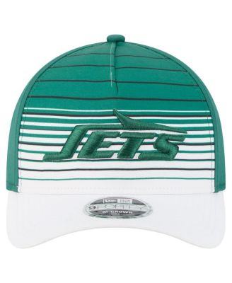 Мужская бело-зеленая кепка New York Jets Adventure Gradient 940 с регулируемой А-образной оправой M-Crown от New Era