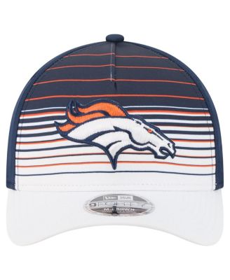 Мужская белая / темно-синяя шляпа Denver Broncos Adventure Gradient 9FORTY M-Crown с регулируемой А-образной оправой, новая эра