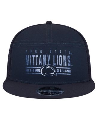 Мужская темно-синяя кепка дальнобойщика New Era Penn State Nittany Lions с разрезной вставкой длиной 9 футов.