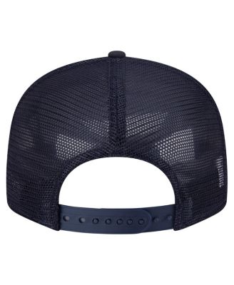 Men's Navy Penn State Nittany Lions Split Panel 9FIFTY Snapback Trucker Hat