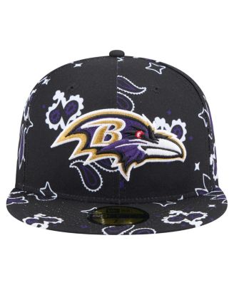 Мужская черная приталенная шляпа Baltimore Ravens Paisley 59 размера 