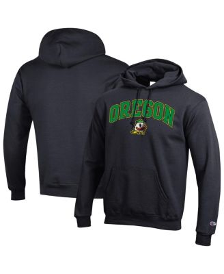 Champion - Men's Black Oregon Ducks Arch Over Logo Pullover Hoodie