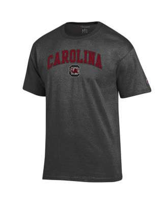 Мужская футболка с логотипом Champion's Charcoal South Carolina Gamecocks Arch Поверх футболки с логотипом