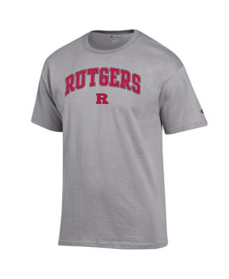 Men's Heather Gray Rutgers Scarlet Knights Arch Over Logo T-Shirt