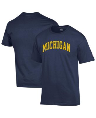 Champion - Men's Navy Michigan Wolverines Basic Arch T-Shirt