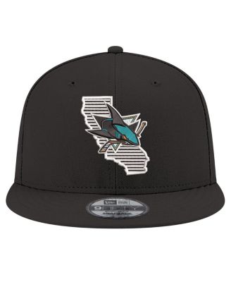 Мужская черная кепка-бейсболка New Era San Jose Sharks State Pride 9FIFTY Snapback
