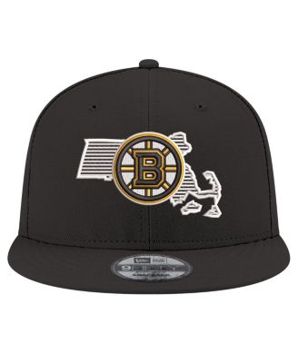 Мужская черная бейсболка New Era Boston Bruins State Pride 9FIFTY Snapback