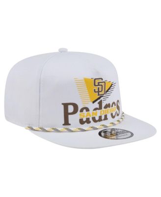 Men's White San Diego Padres Collide Golfer Snapback Hat