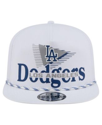 Мужская белая кепка-бейсболка для гольфа Los Angeles Dodgers Collide от New Era