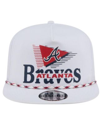 Мужская белая бейсболка для гольфа Atlanta Braves Collide от New Era