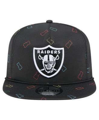 Мужская черная кепка-бейсболка для гольфа Las Vegas Raiders Gummy от New Era