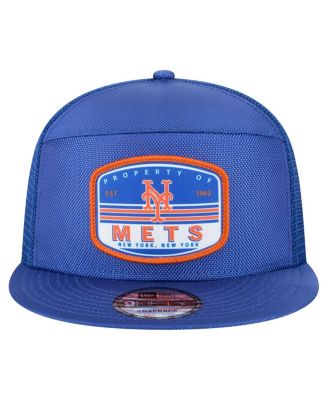 Мужская бейсболка-бейсболка дальнобойщика New Era Royal New York Mets с разрезной вставкой длиной 9 футов 5 дюймов