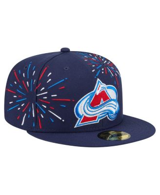 Men's Navy Colorado Avalanche Americana Fireworks 59FIFTY Fitted Hat