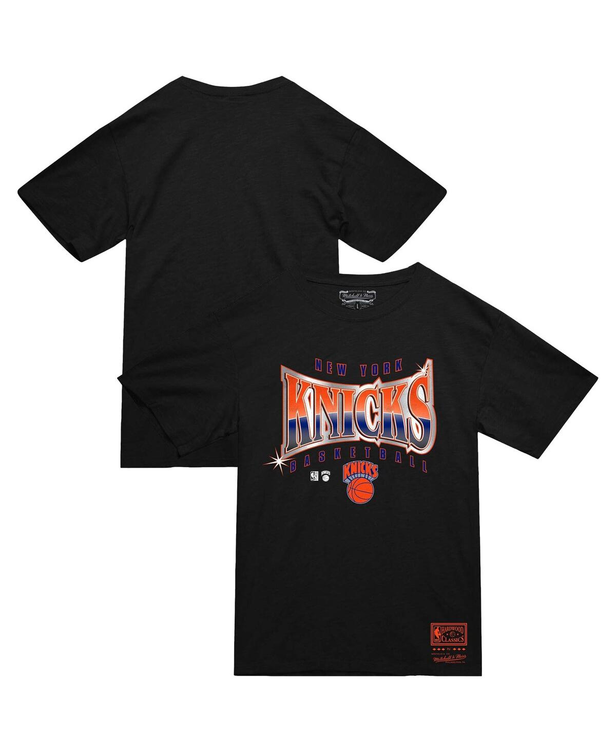 Mitchell & Ness Black New York Knicks Worldwide Collection Glow Up T-shirt