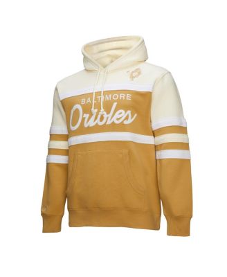 Men's Tan/Cream Baltimore Orioles Head Coach Pullover Hoodie
