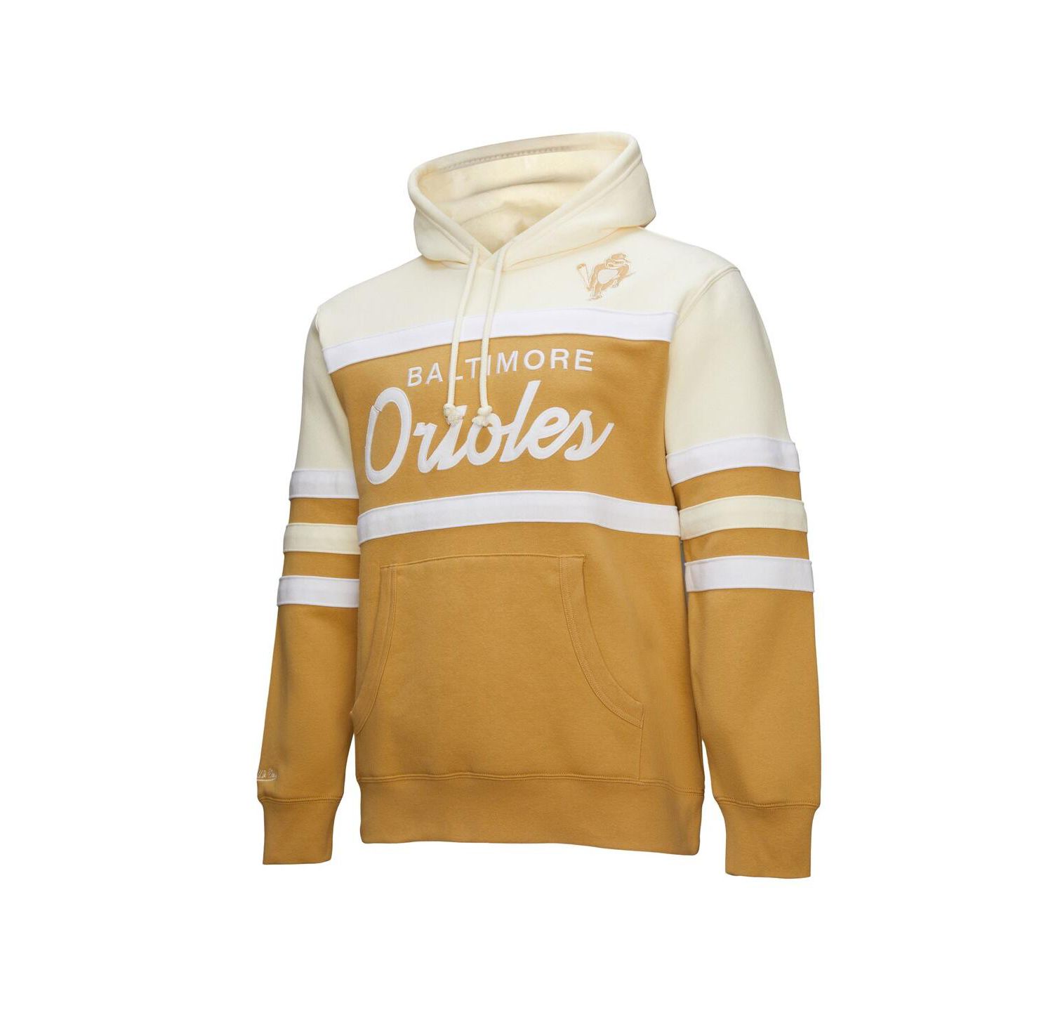 Men's Tan/Cream Baltimore Orioles Head Coach Pullover Hoodie