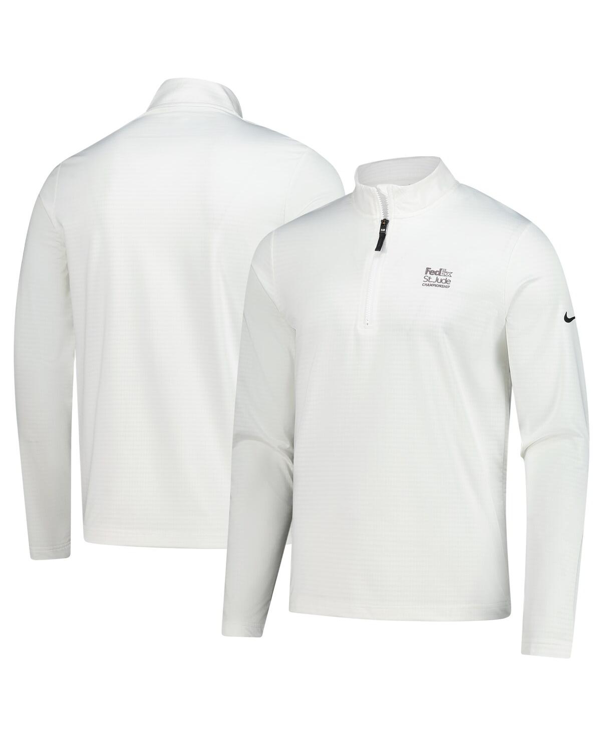 Nike Men's White Fedex St. Jude Championship Performance Victory Quarter-zip Pullover Sweatshirt