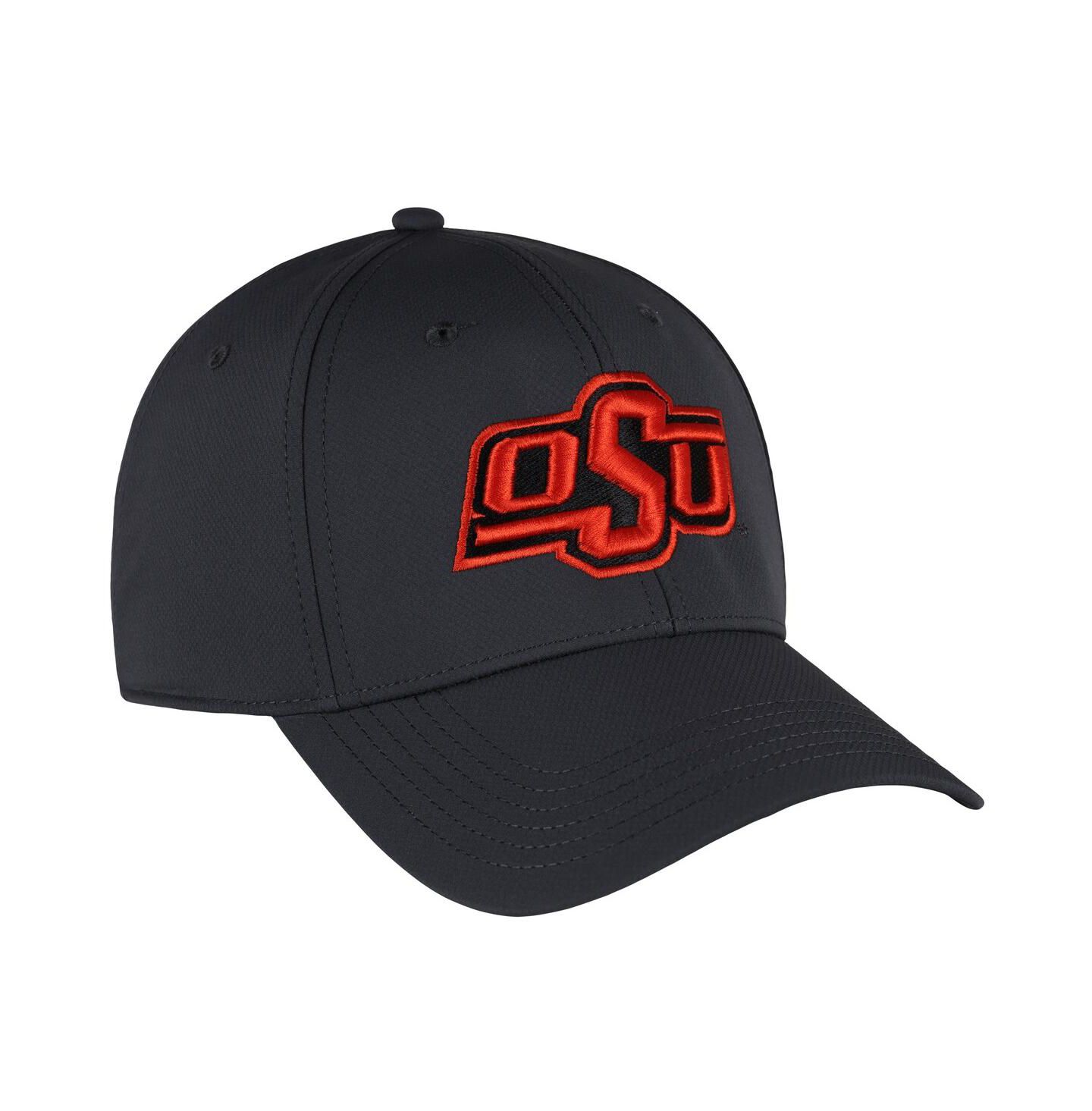 Мужская кепка Ahead Graphite Oklahoma State Cowboys Stratus AeroSphere Adjustable Hat — фото 1
