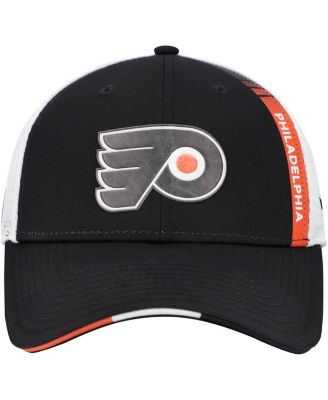 Мужская черная шляпа дальнобойщика Fanatics от Philadelphia Flyers Authentic Pro Draft с регулируемой посадкой