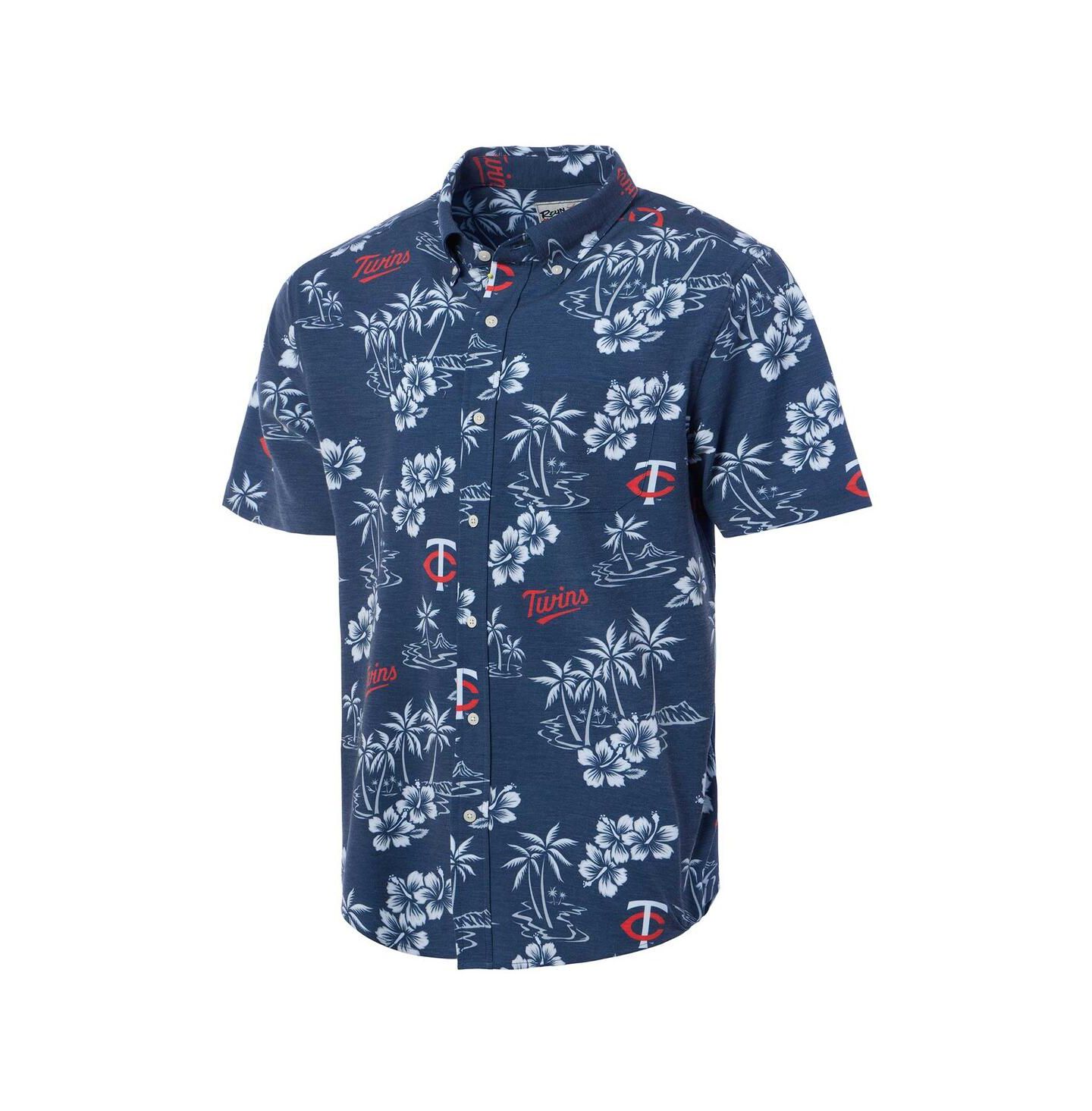 Мужская рубашка Reyn Spooner Navy Minnesota Twins Kekai Button-Down — фото 2