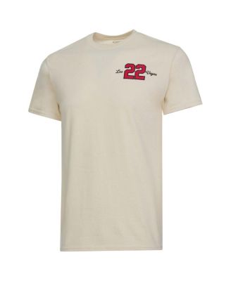 Мужская и женская футболка A'ja Wilson Natural Las Vegas Aces с надписью Kur8ted и удостоверением игрока Arch