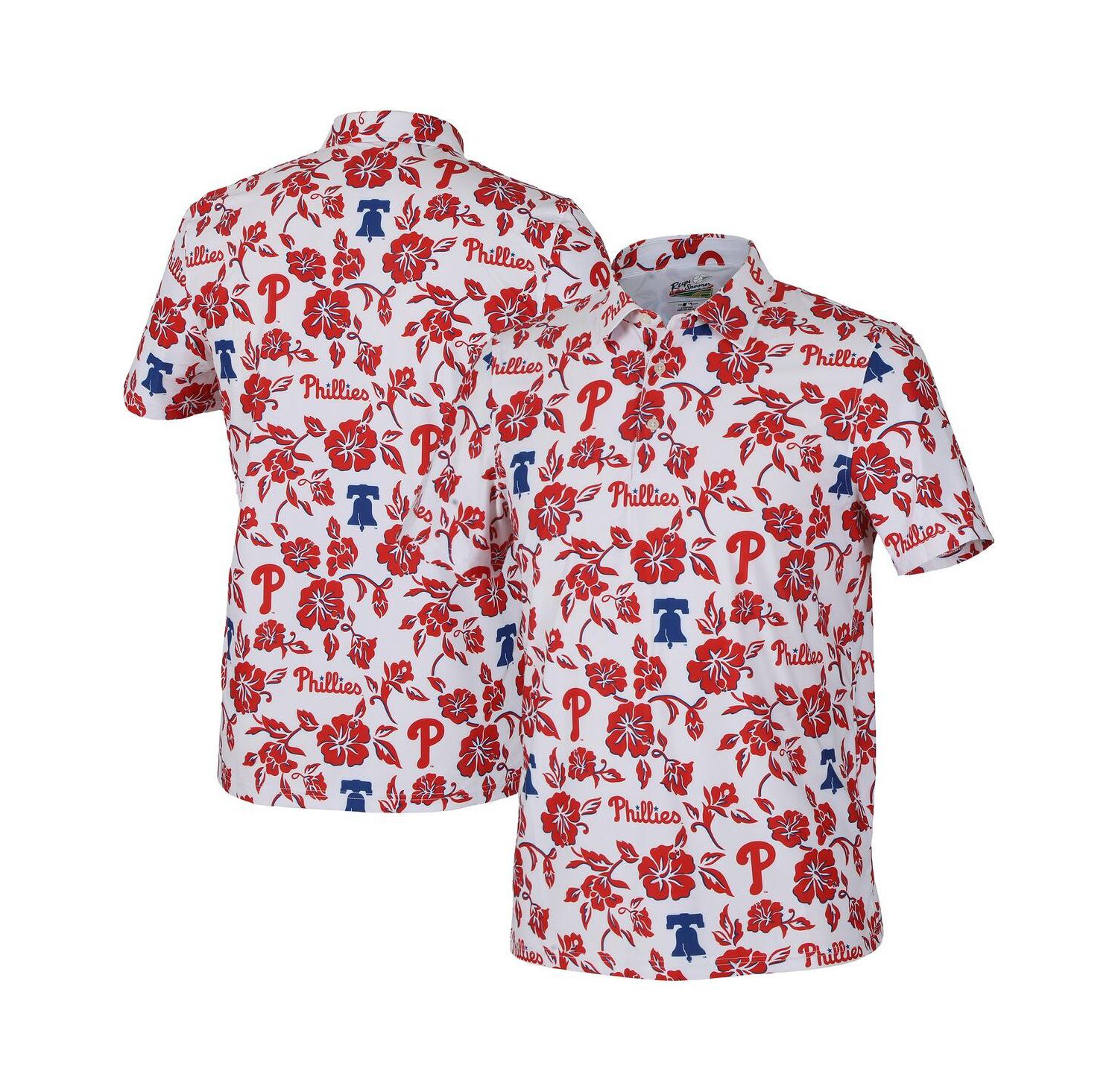 Men's White Philadelphia Phillies Pua Performance Polo Shirt