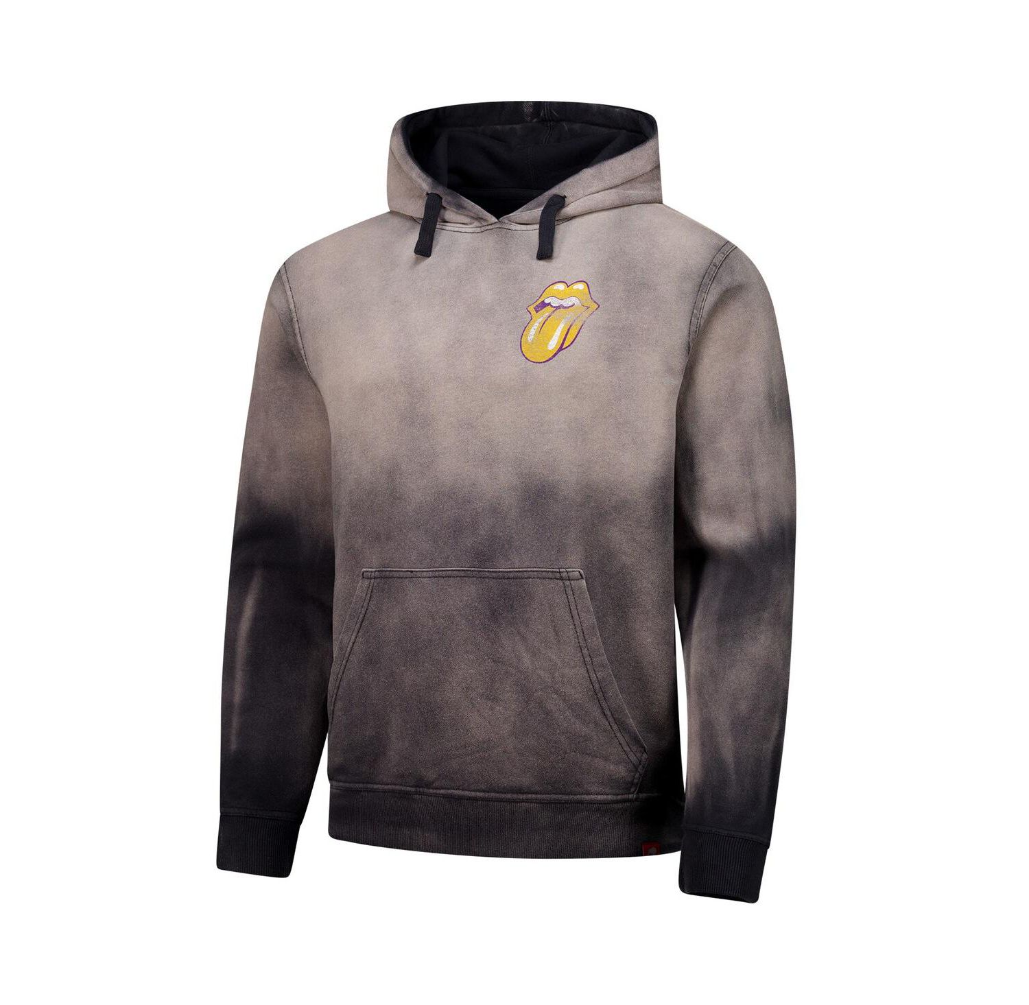 Men's and Women's Gray Rolling Stones x Los Angeles Lakers Collab Pullover Hoodie