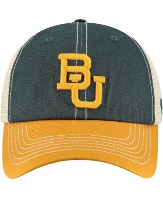 Мужская кепка дальнобойщика Top of the World, зеленая с золотом, Baylor Bears, с регулируемой посадкой по бездорожью