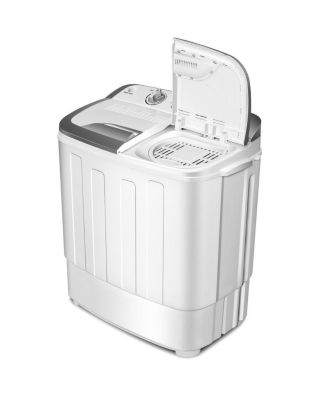 8lbs Compact Mini Twin Tub Washing Machine Washer Spinner