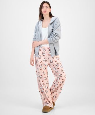 Love Tribe Juniors Hello Kitty Full Zip Hoodie Hello Kitty Allover Print Drawstring Pants In Blue