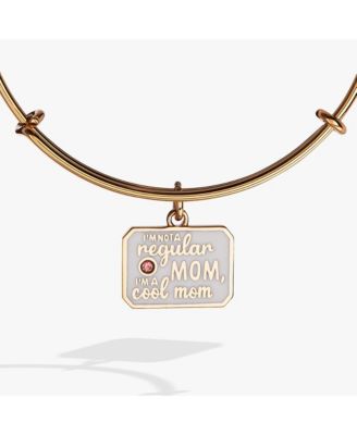 “I m Not a Regular Mom, I m a Cool Mom” Charm Bangle Bracelet