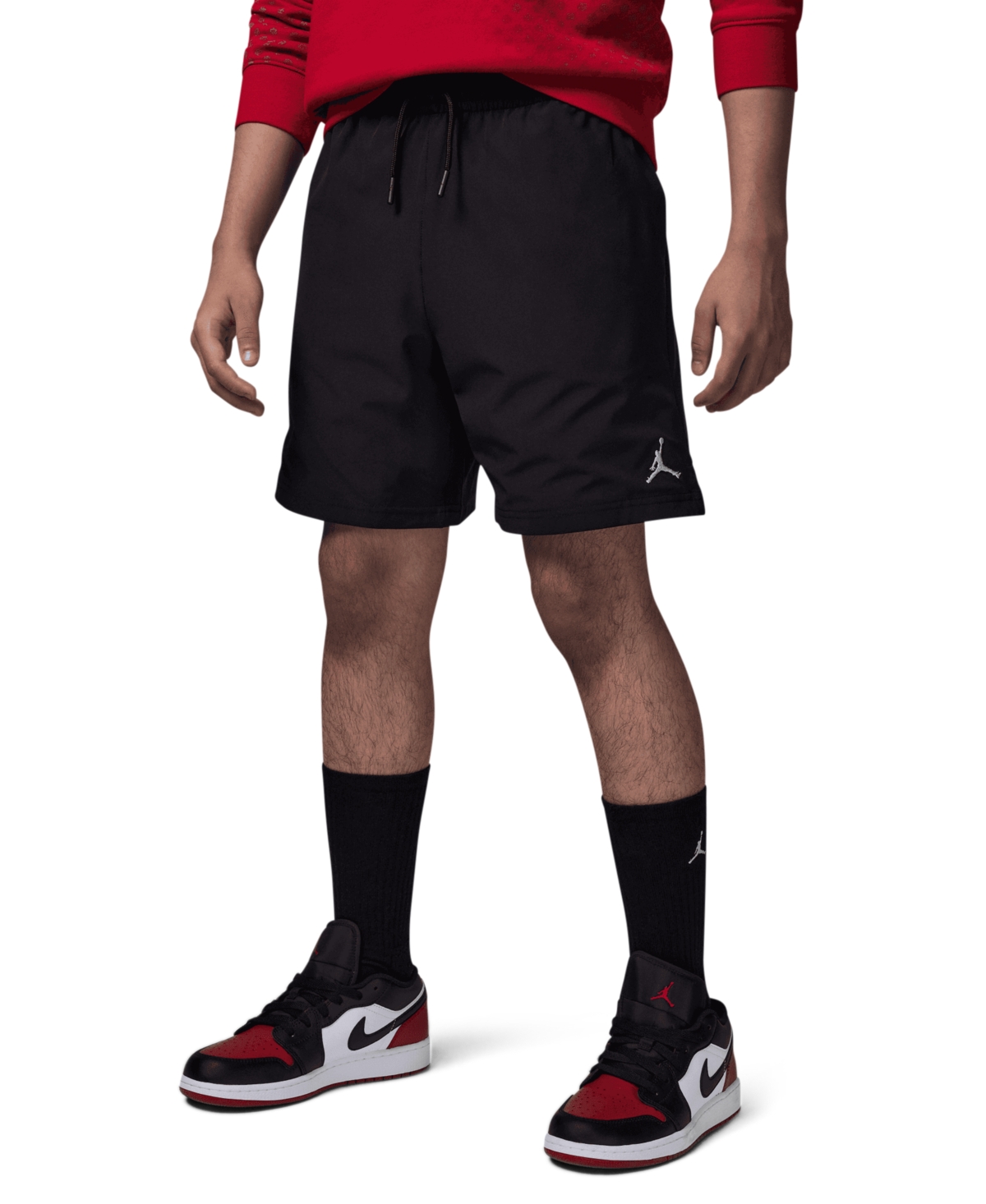 Jordan Big Boys Jumpman Woven Play Shorts - Black