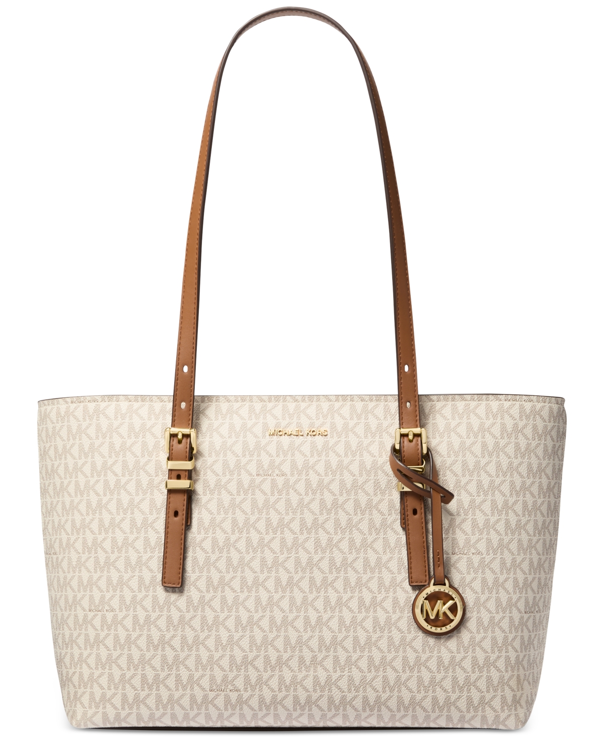 Michael Michael Kors Quinn Medium East West Top Zip Tote - Brown/acorn