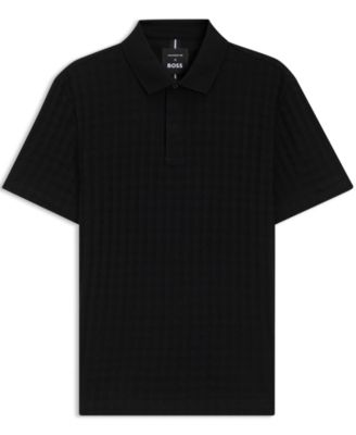 Porsche x BOSS Mercerized Cotton Houndstooth Polo shirt