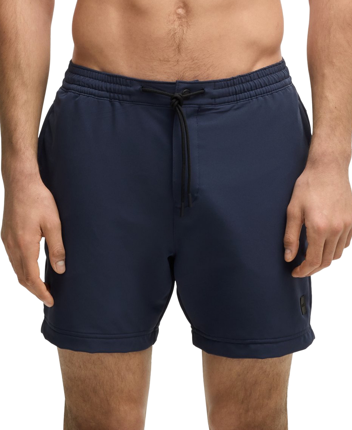 Boss by Hugo Boss Men's Logo Badge Swim Shorts - Navy