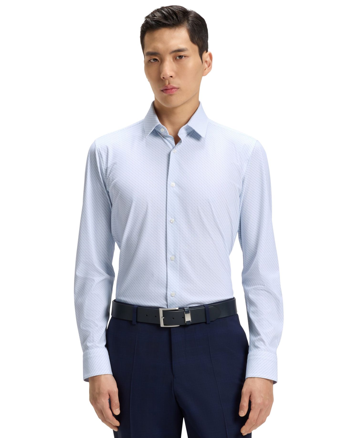 Men's Performance-Stretch Slim-Fit Dress Shirt
