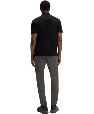 Мужская хлопчатобумажная рубашка поло Porsche x BOSS с контролем влажности