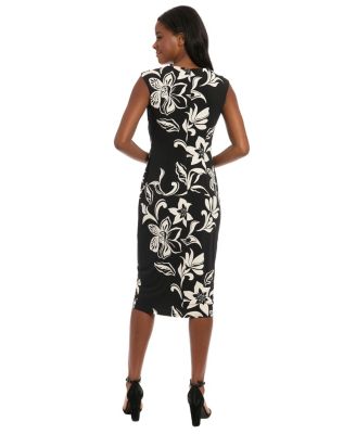 Women's Jersey Placement-Print Midi Dress