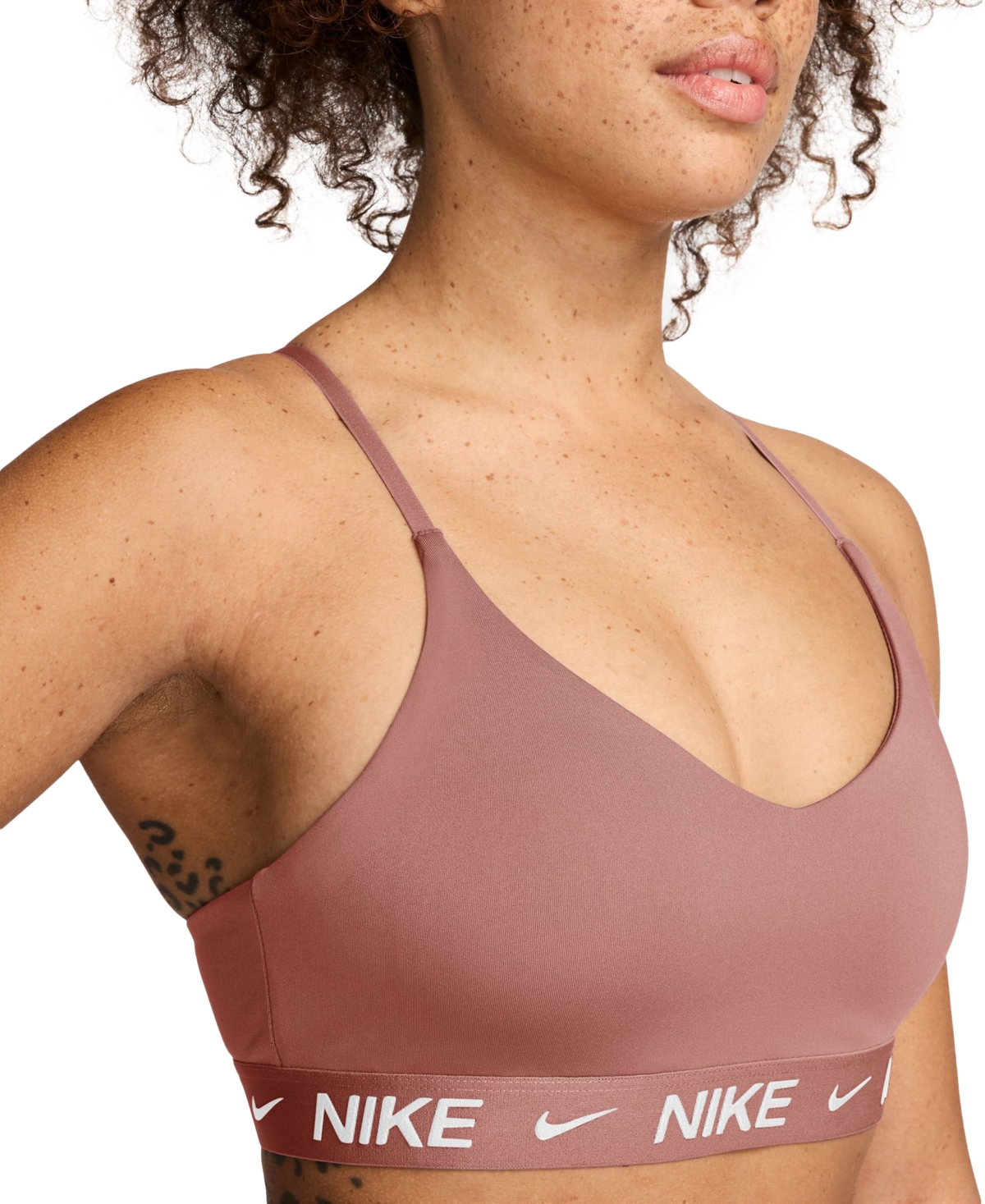 Nike Women's Indy Light-support Padded Sports Bra In Pink