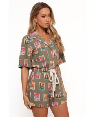 Женский комбинезон Everlee с лепестками и щенком