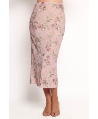 Женская атласная юбка миди от Kenna с лепестками и пупсом