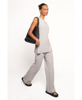 Женский вязаный комплект брюк Ellory с лепестками и щенком