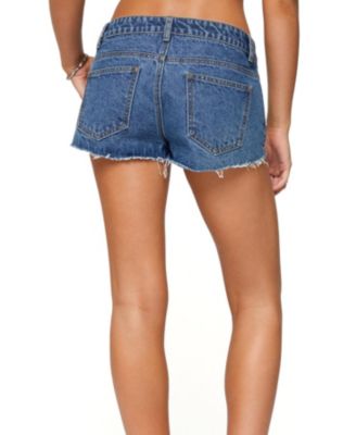 Женские шорты из микро-денима с низкой посадкой Devin от Edikted